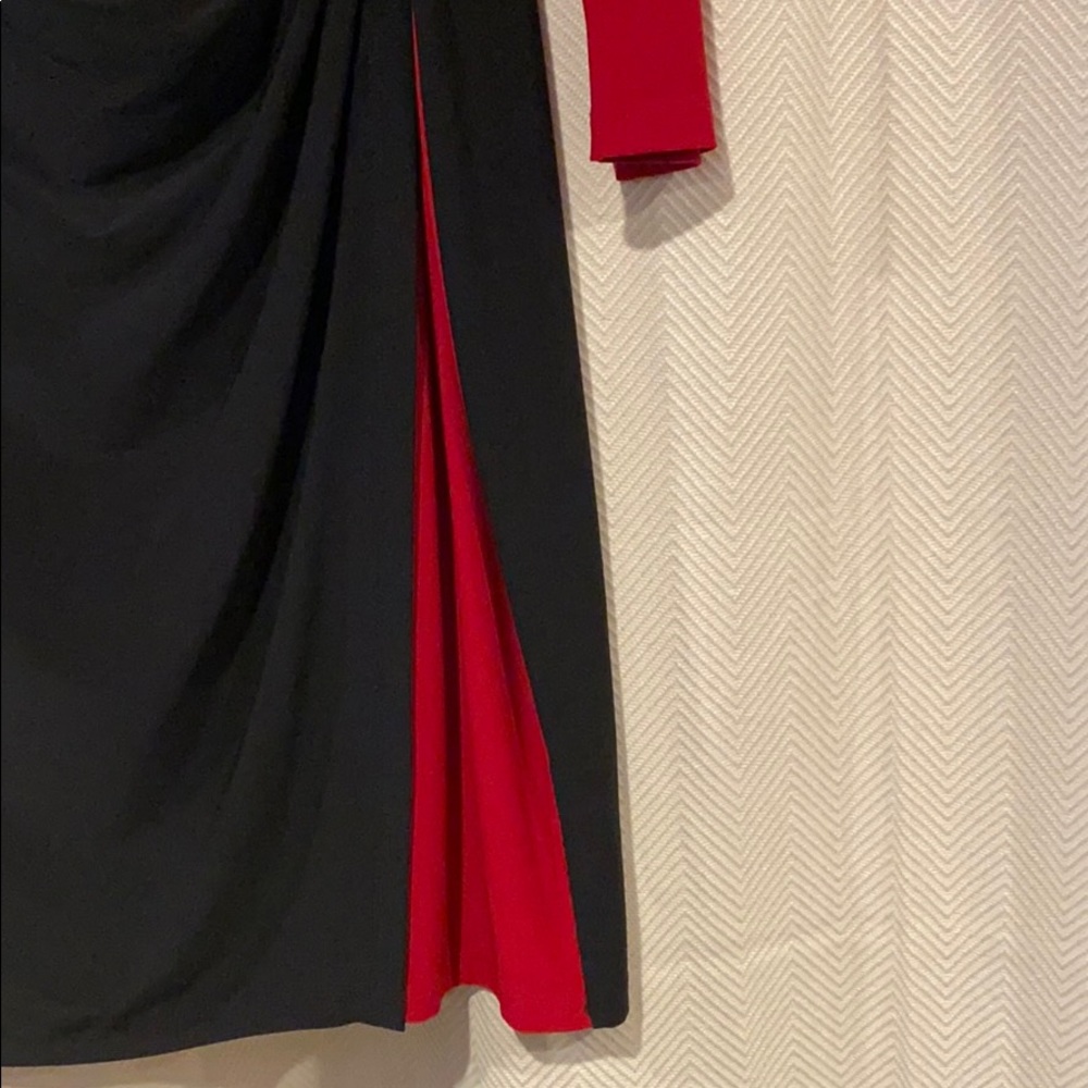Chaps Long Sleeve Color Block Dress - Picture 2 of 7
